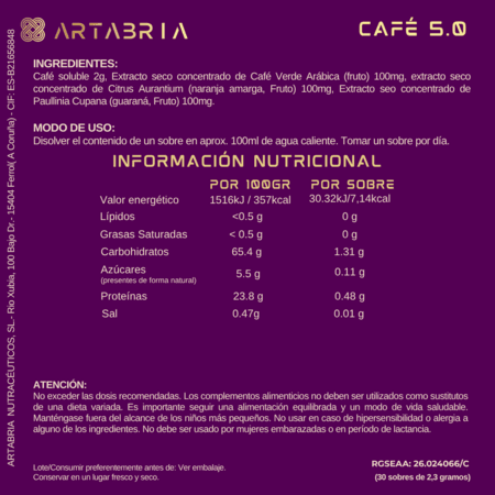 CAFE 5.0 ARTABRIA